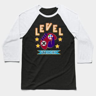 level up game unlocked unisex Baseball T-Shirt